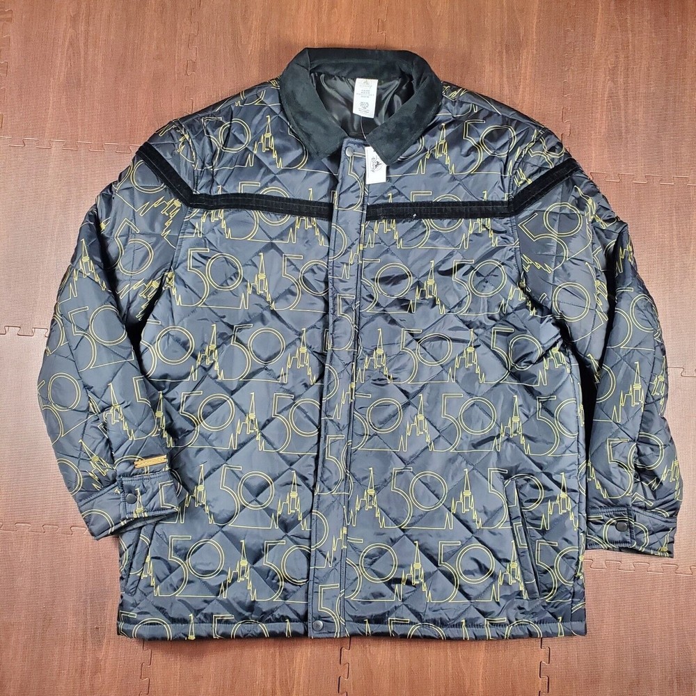 Disney Black and Gold Puffer Jacket